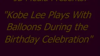 Kobe Lee Plays With Balloons