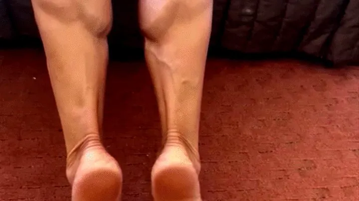 Over View Toe Pointing Barefeet