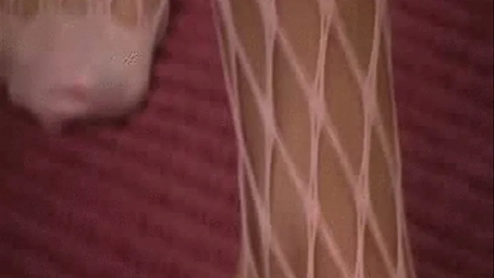 April pink fishnet lapdance slut