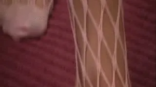 April pink fishnet lapdance slut