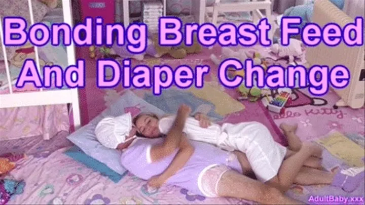 "Bonding Breast Feed And Diaper Change"