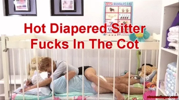 Hot Diapered Sitter Fucks In The Cot