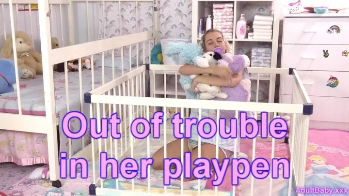 Out of trouble in her playpen