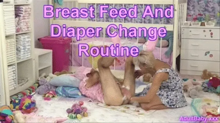 Breast Feed And Diaper Change Routine