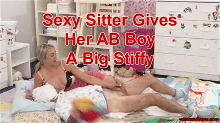 Sexy Sitter Gives Her AB Boy A Big Stiffy
