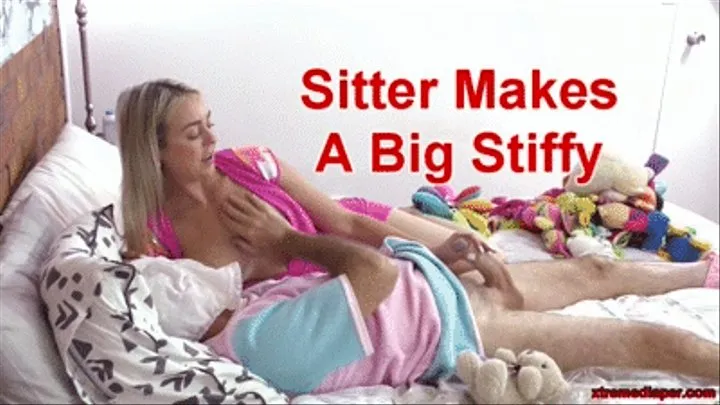 Sitter Makes A Big Stiffy