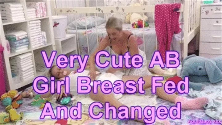 Very Cute AB Girl Breast Fed And Changed