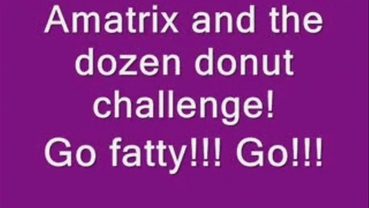 The donut challenge!