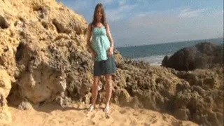 Milf in a beach shoot divx