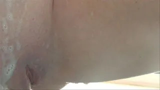 Awsome close up of pussy washing in the shower