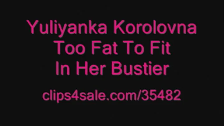 Yuliyanka Korolovna SSBBW - "Too Fat for Bustier" vs. Chuck Norris T-Shirt