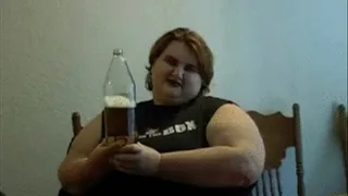 SSBBW Yulia - Farts on a Perverted Old Man's Lap & Drinks a 40oz of Malt at 11:30am