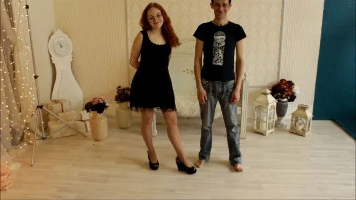 Carry 1249 - Strong girl carrying her male friend 22 New ( Russian Girl )