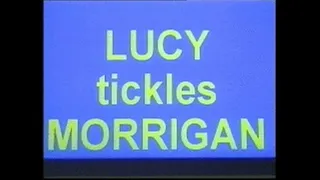 Lucy tickles Morrigan