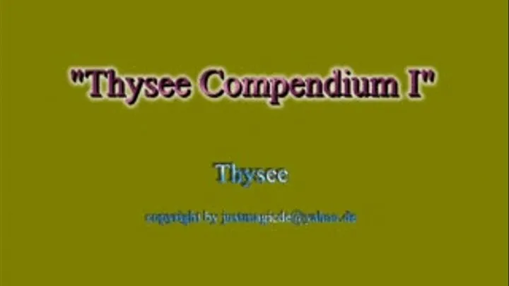 Thysee Compilation I