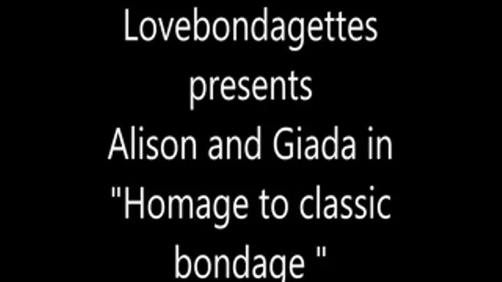Alison and Giada in Bondage Classics