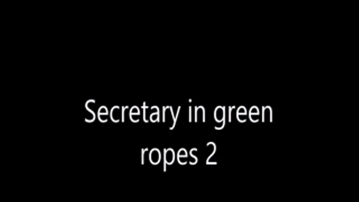 Secretary in green ropes 2