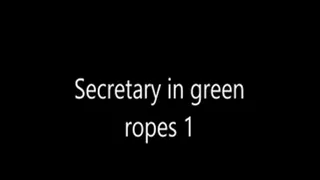 Secretary in green ropes 1