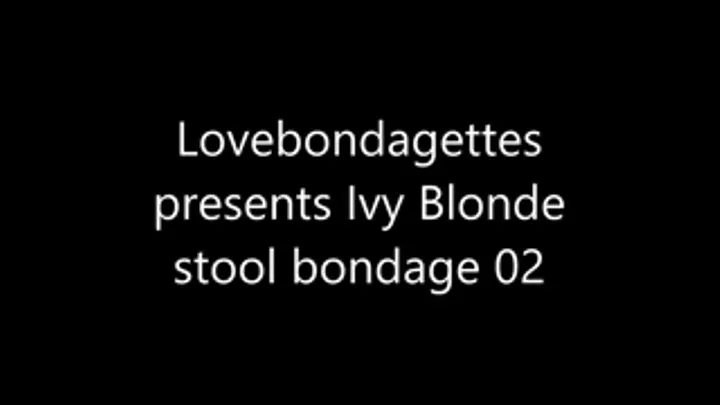 Ivy Blonde stool bondage 02I