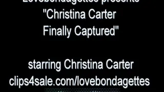 Christina Carter finally captured, starring Christina Carter