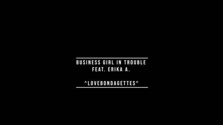 Business girl in trouble