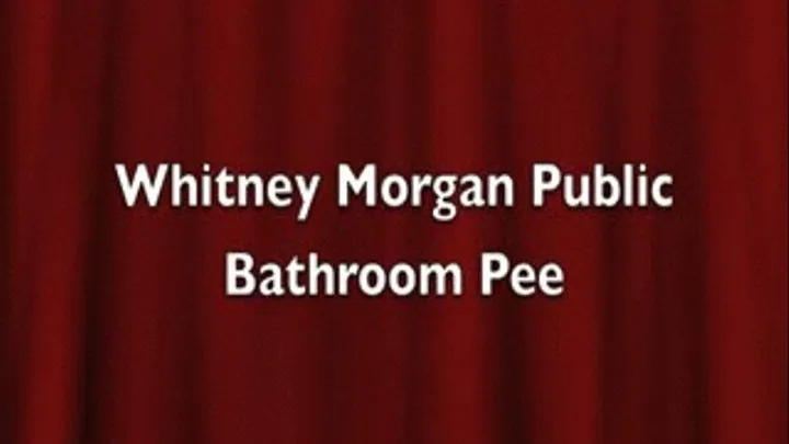 Miss Whitney Morgan Public Bathroom Tinkle