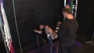 Goth Slut Tied to the Table, Fucked, Whipped, and Vibrator Play - Clip 3 of 5