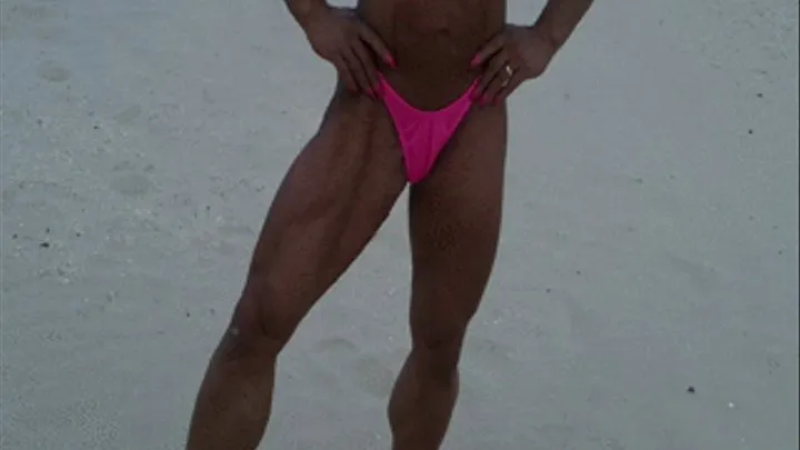 ON A BEACH 1 WEEK BEFRE TAMPA PRO