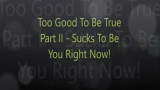 Too Good To Be True Part II - Sucks To Be You Right Now