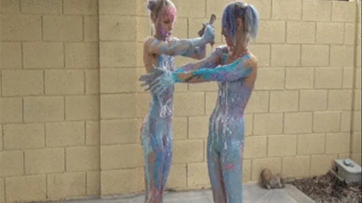 Audra and Doodlebug sploshing pt 2