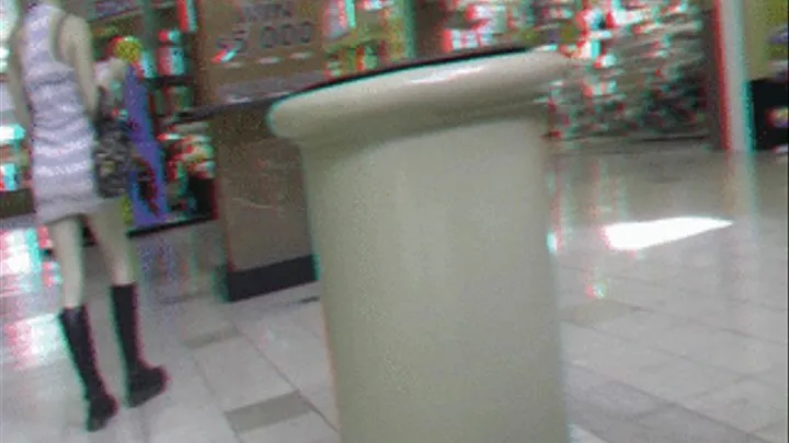 Kennedy Kats public flashing at the mall 3D 720p