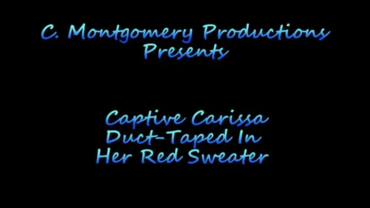 Captive Carissa Duct-Taped In Her Red Sweater