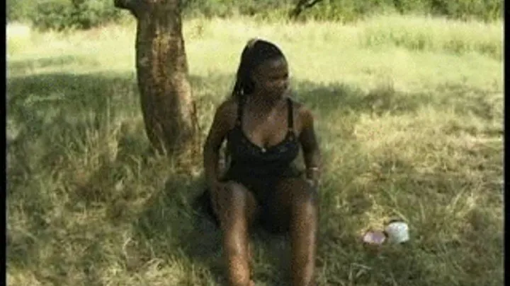 Black mature Couple outdoors