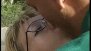 MILF with Glasses fucked outdoors