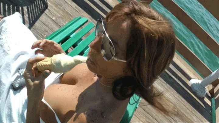 Tara Licking Ice Cream on a Hot Miami Day - - Part 2