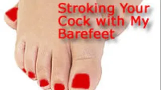 Stroking Your Cock With My Bare Feet