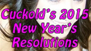 Cuckold's 2015 New Year's Resolutions