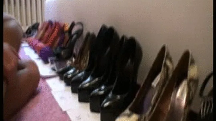 TAMIA SELLS HIGH HEELS OUT OF HER COLLECTION PART 1