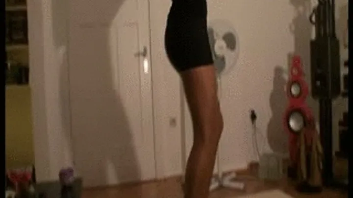 PURE DANCING SHOW IN MY 7" LOUBOUTIN HIGH HEELS WITH MANY UPSKIRT SHOTS