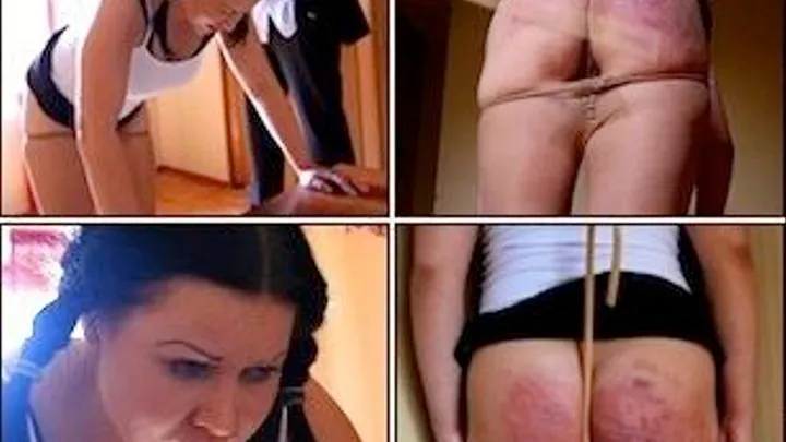 Caned in Pantyhose