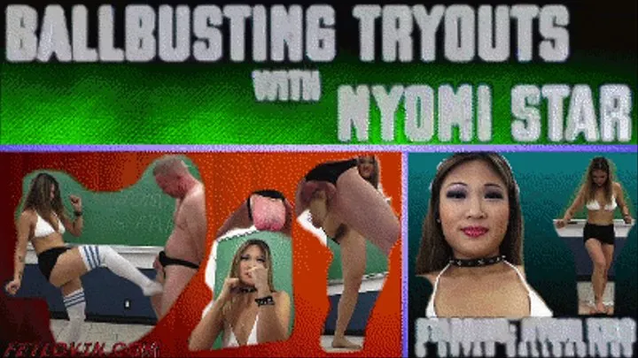 Ballbusting Tryouts with Nyomi Star - Mobile