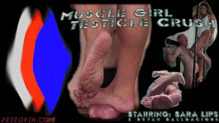 Muscle Girl Testicle Crush - Mobile