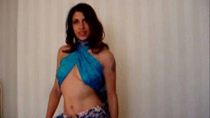 Talia Monet in Scarf and Sari Bondage