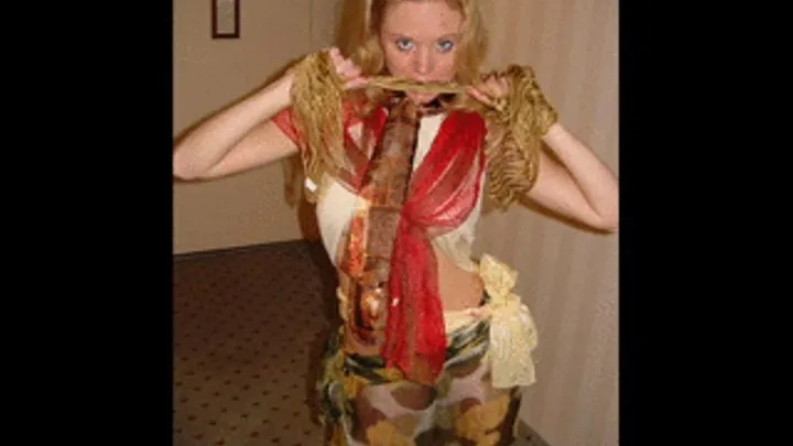 Anna Lieb Scarf Bondage Slideshow