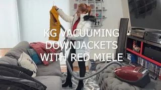 KG VACUUMING DOWNJACKETS WITH RED MIELE