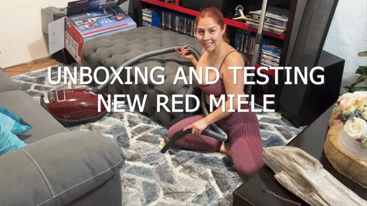 UNBOXING AND TESTING NEW RED MIELE