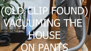 OLD CLIP FOUND VACUUMING THE HOUSE ON PANTS