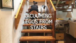 VACUUMING LEGOS FROM STAIRS