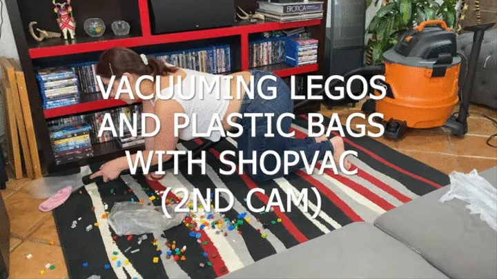 VACUUMING LEGOS AND PLASTIC BAGS WITH SHOPVAC 2ND CAM