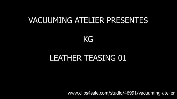 KG TOUCHING HERSELF ON LEATHER OUTFIT 01 res